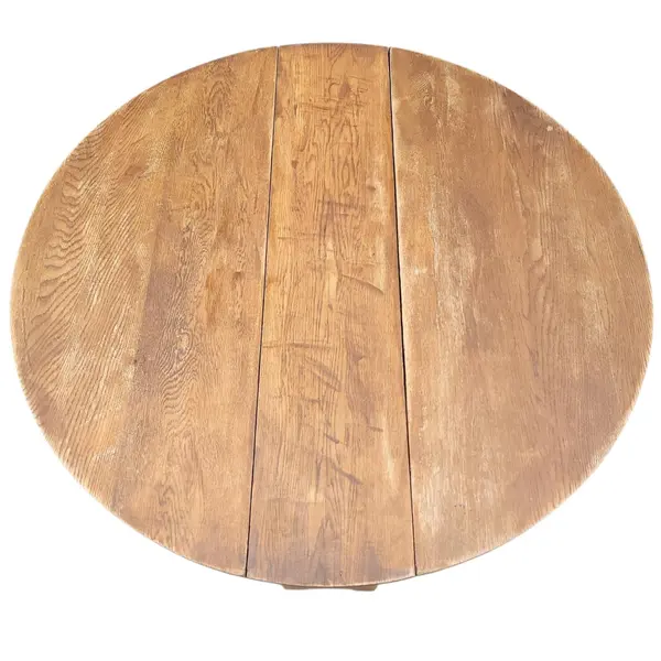 Vintage Oak Oval Gateleg Drop Leaf Folding Dining Table - Local Pickup Only