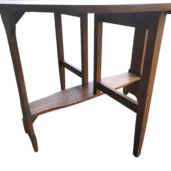 Vintage Oak Oval Gateleg Drop Leaf Folding Dining Table - Local Pickup Only