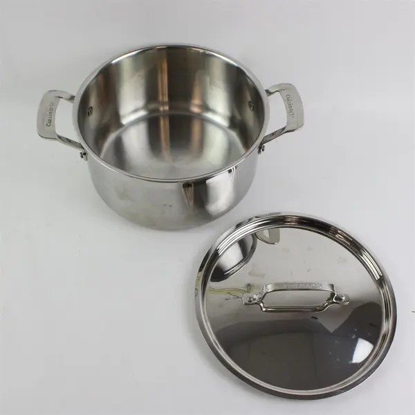 Cuisinart 6 Pc Stainless Steel Cookware Set Pots Pans Lids