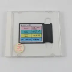Janome New Home Embroidery Memory Card 1 Block Script Old English