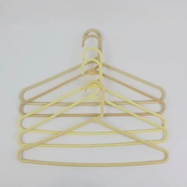 Lot of 20 White and Beige Plastic Clothes Hangers Closet Organizer