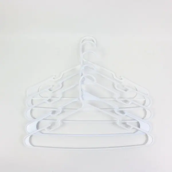Lot of 20 Mixed White Cream Plastic Clothes Hangers Closet Storage
