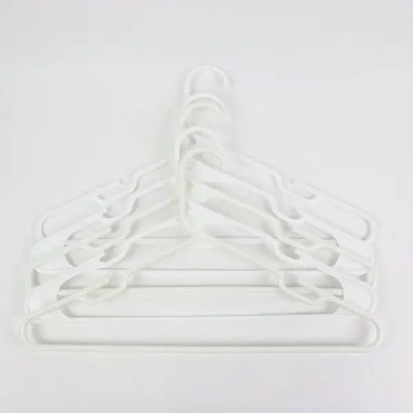 Lot of 20 Mixed White Cream Plastic Clothes Hangers Closet Storage