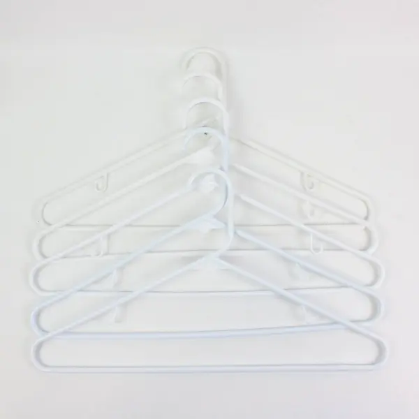 Lot of 20 Mixed White Cream Plastic Clothes Hangers Closet Storage