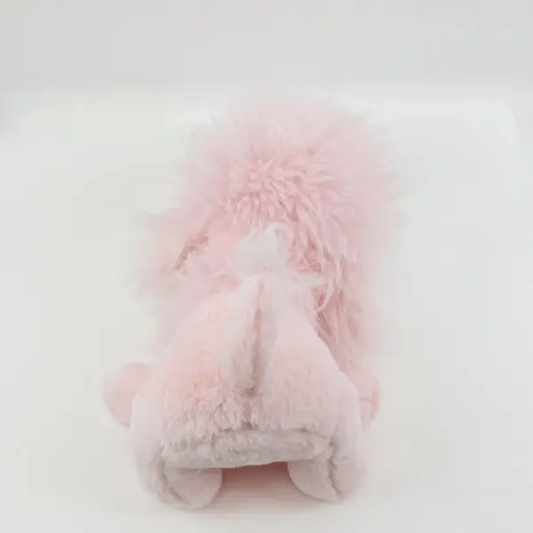 Light Pink Fluffy Poodle Plush Toy Soft Cuddly Stuffed Animal