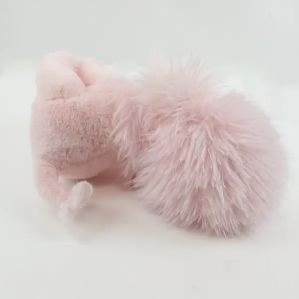 Light Pink Fluffy Poodle Plush Toy Soft Cuddly Stuffed Animal