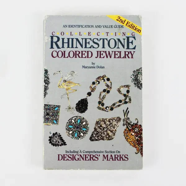 Rhinestone Colored Jewelry 2nd Ed Maryanne Dolan ID Value Guide 1989 PB