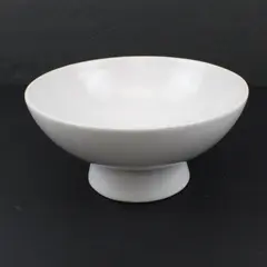 Royal Haeger USA 8175-00-22 Ceramic Pedestal Bowl Cream Satin 8"