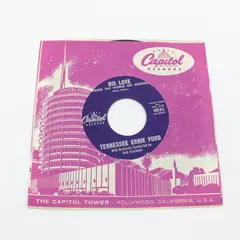 Tennessee Ernie Ford His Love (Makes the World Go Round)/Dark As A Dungeon 7" 