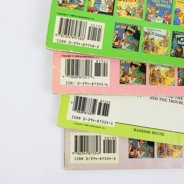 VTG Lot of 4 Berenstain Bears First Time Books Children's Story Book Collection