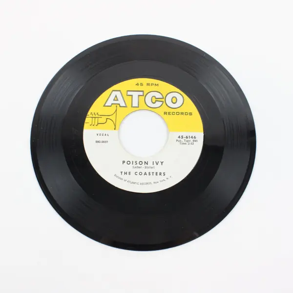 The Coasters Poison Ivy / I'm A Hog For You 7" Vinyl Record ATCO 45-6146