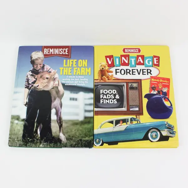 Lot of 2 Reminisce Life on the Farm & Vintage Forever 2017/2019 Hardcover Good