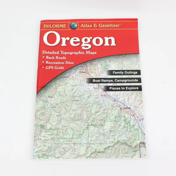 Oregon DeLorme Atlas & Gazetteer 2nd Printing Maps 8th Edition 2013 