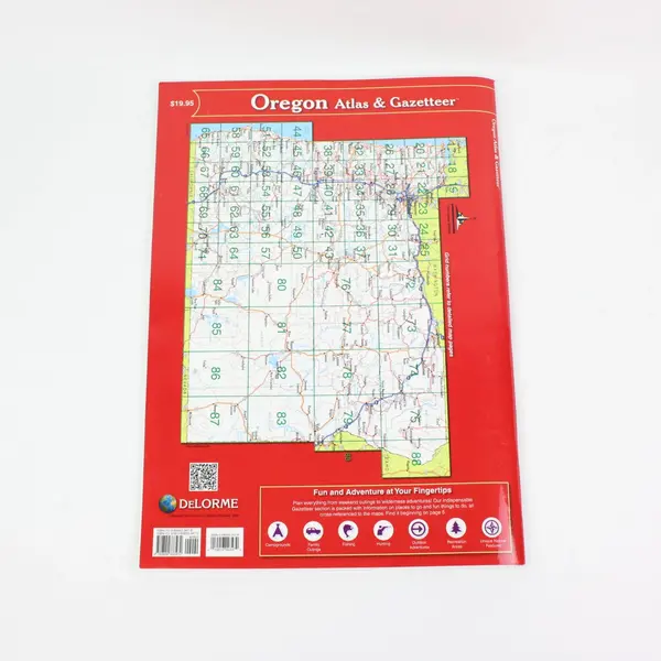 Oregon DeLorme Atlas & Gazetteer 2nd Printing Maps 8th Edition 2013 
