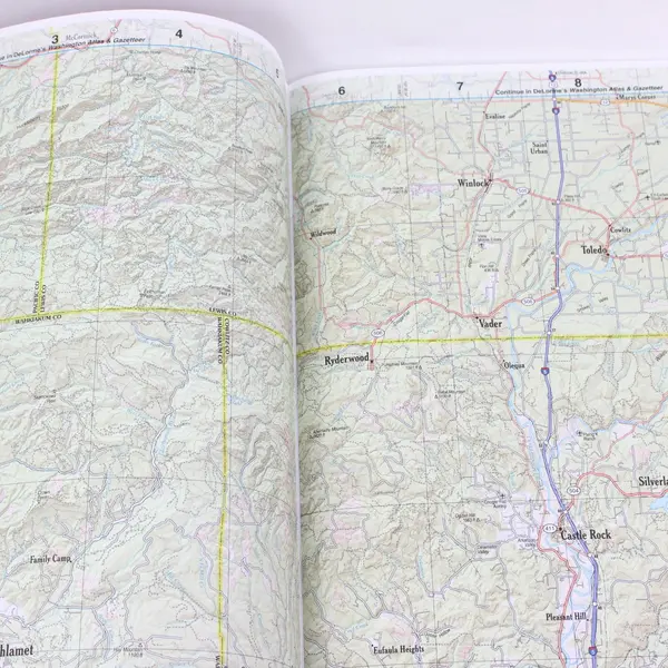 Oregon DeLorme Atlas & Gazetteer 2nd Printing Maps 8th Edition 2013 