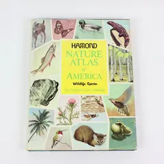 Hammond Nature Atlas Wildlife Species E.L. Jordan 1968 Hardcover 320 Paintings