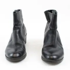G.H. Bass & Co Women's Black Pebbled Leather Ankle Booties 6.5M