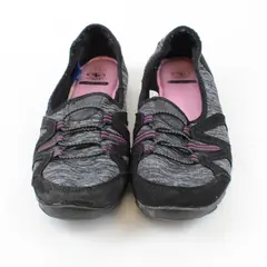 Athletic Works Women's Gray Purple Slip-On Walking Shoes Size 11 FLAWED