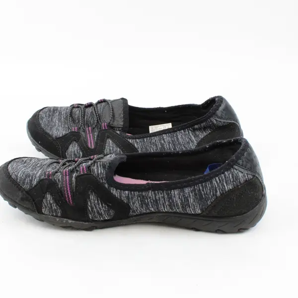 Athletic Works Women's Gray Purple Slip-On Walking Shoes Size 11 FLAWED