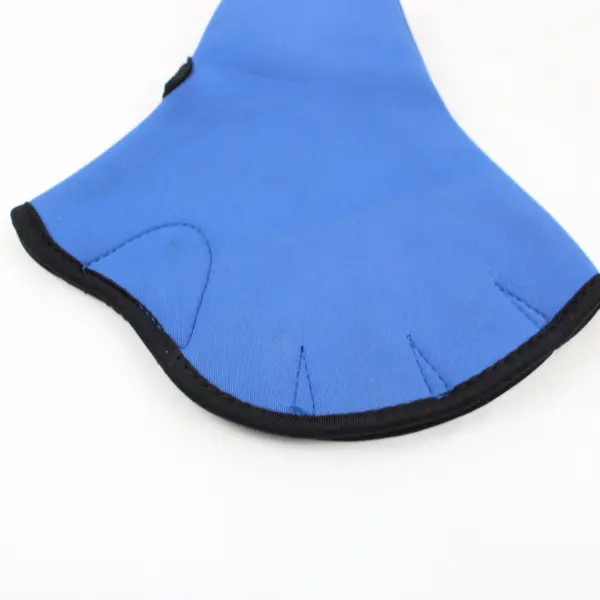 Blue Webbed Swim Gloves Size XL Water Workout Hand Paddles