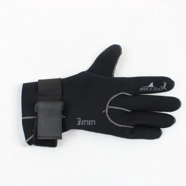 Dive & Sail Black Scuba Diving Gloves Large Water Sports