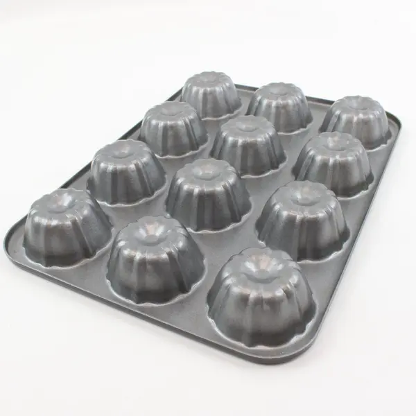 Mini Bundt Cupcake Pan 12-Cavity Fluted