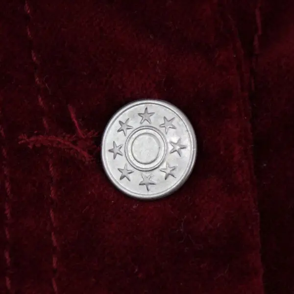 Live A Little Women's Medium Red Velour Button-Front Jacket