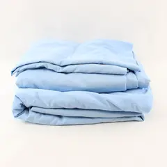 Fine Linen Callista Blue 100% Cotton Queen Sheet Set Fitted Flat 2 Pillowcases