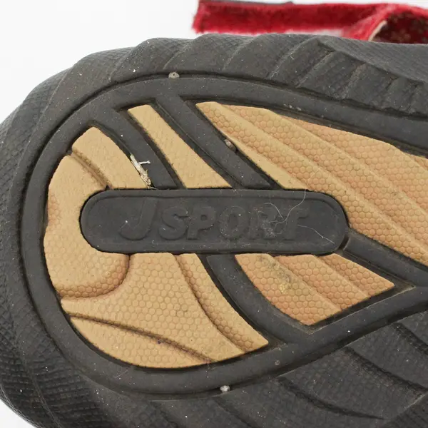 JSport Wildflower Mary Jane Y2K Flats Womens 8.5 Comfort Floral Faux Leather Red
