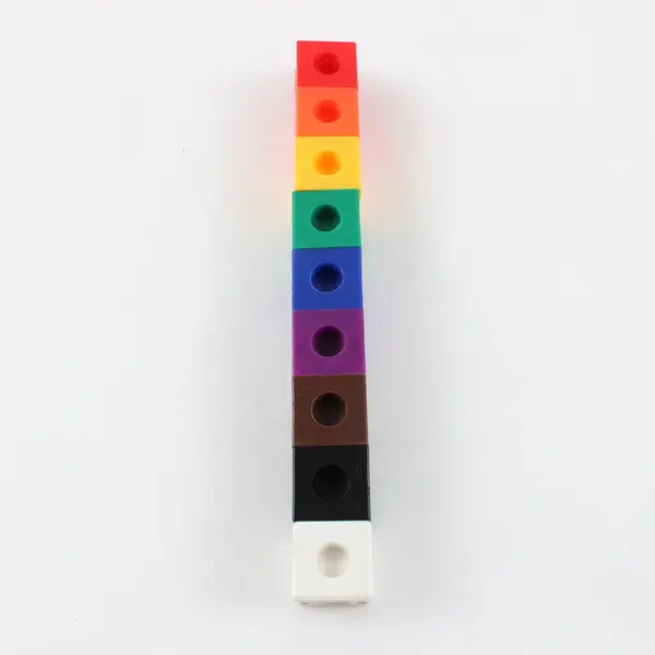 Colorful Plastic Interlocking Math Cubes Counting Sorting 2.25 lb