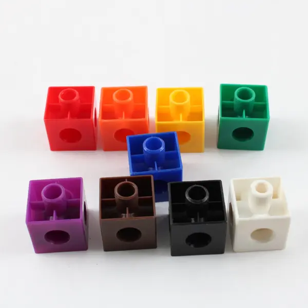 Colorful Plastic Interlocking Math Cubes Counting Sorting 2.25 lb