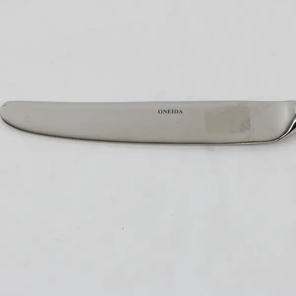 Oneida Astragal Satin Stainless Steel French Style Solid Handle Dinner Knife