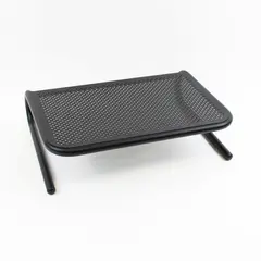 Black Ventilated Metal Monitor & Laptop Stand Riser