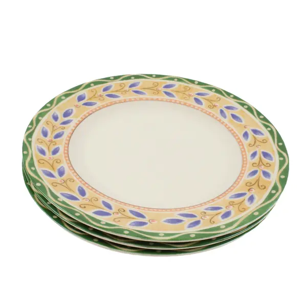 Lot of 3 PTS International Interiors Salerno Dinner Plates 10.5 Inch
