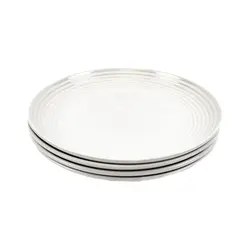 Royal Norfolk Off-White Textured Dinner Plates Set of 4 11 Inch