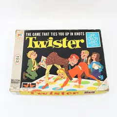 Vintage 1966 Milton Bradley Twister Game No. 4645 Original Box