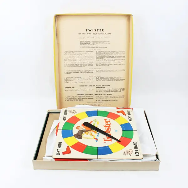 Vintage 1966 Milton Bradley Twister Game No. 4645 Original Box