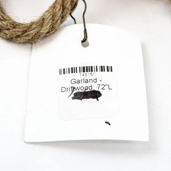 Nash & Nichol Driftwood Garland 72 Inch NWT Home Decor
