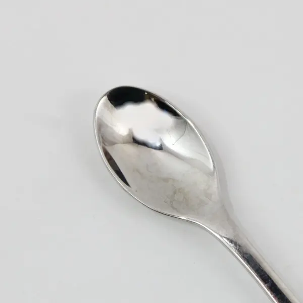 Alessi Caccia Pattern Inox 18/10 SS Infant Feeding Spoon 4.25" Unique HTF Item