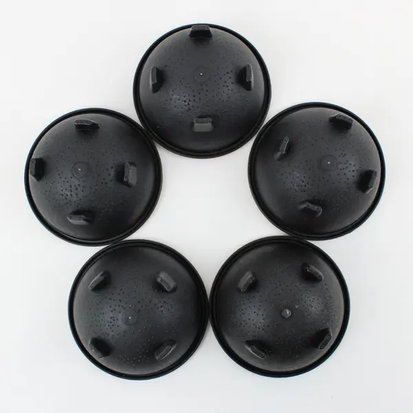 Lot of 5 Black Plastic Witch Cauldrons Halloween Decorations