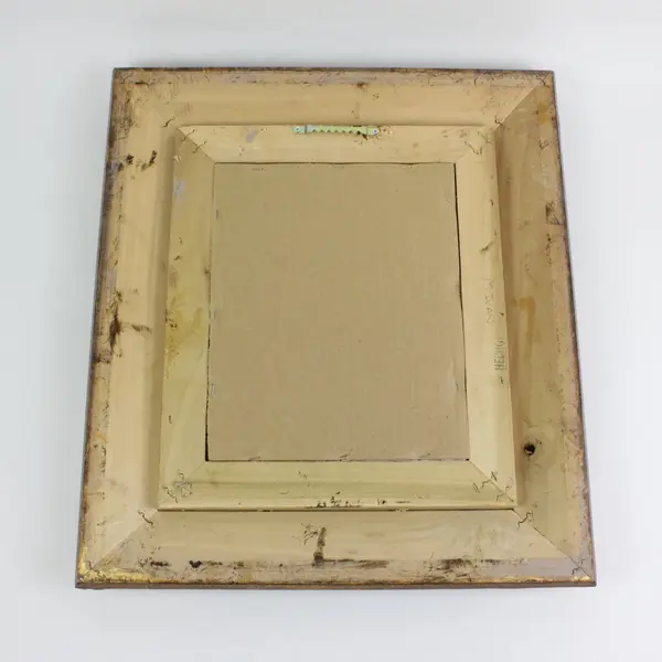 Guardian Angel Religious Framed Print Ornate Gold Black Frame Wall Decor