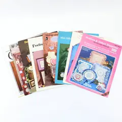 Lot of 8 Vintage 1970s-1980s Cross Stitch Pattern Booklets & Leaflets