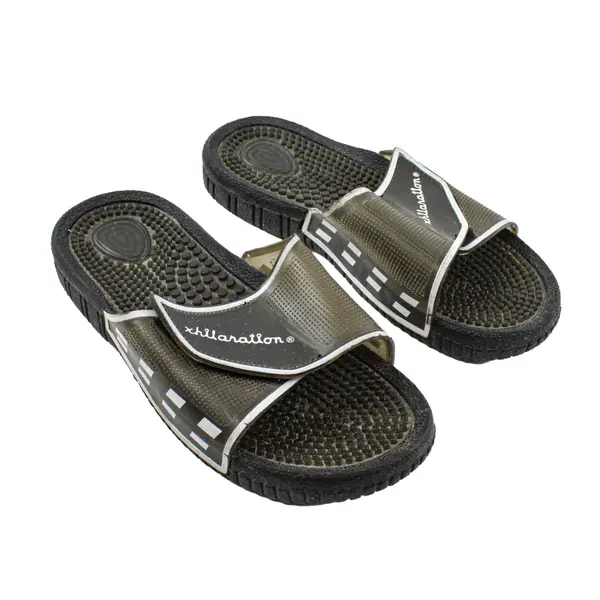 Xhilaration Women's Size 7 Black Open Toe Slip-On Sandals
