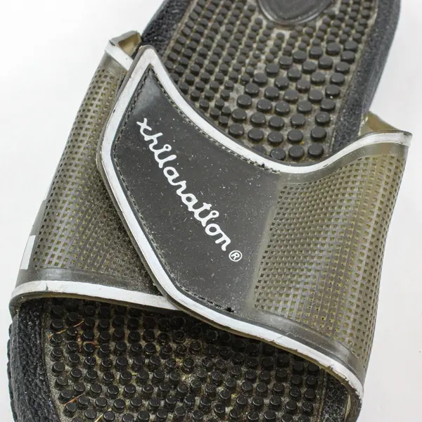 Xhilaration Women's Size 7 Black Open Toe Slip-On Sandals