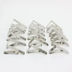 Lot of 18 Stainless Steel Tablecloth Clips Table Cover Holders Unbranded