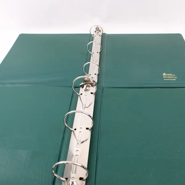 Lot of 2 Avery Dennison Dark Green 3-Ring Binders 1.5in & 2in FLAWED