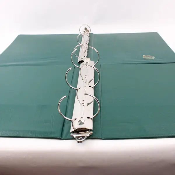 Lot of 2 Avery Dennison Dark Green 3-Ring Binders 1.5in & 2in FLAWED
