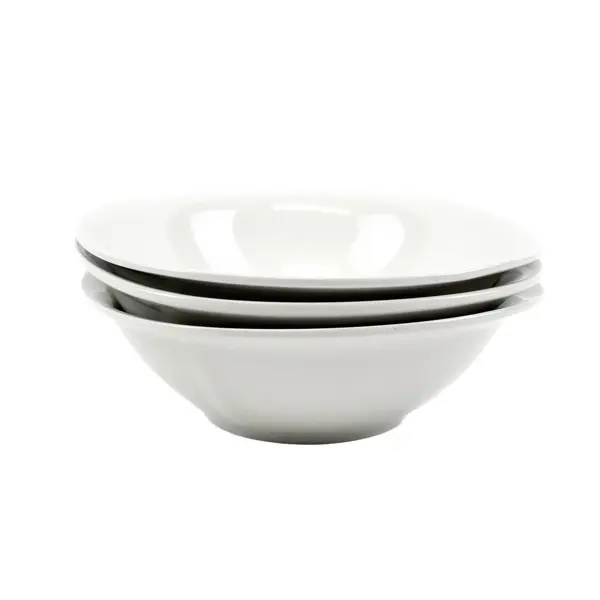 Lot of 3 Royal Norfolk White Ceramic Bowls 7.5 Inch