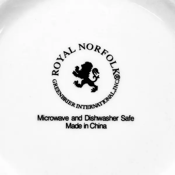 Lot of 3 Royal Norfolk White Ceramic Bowls 7.5 Inch