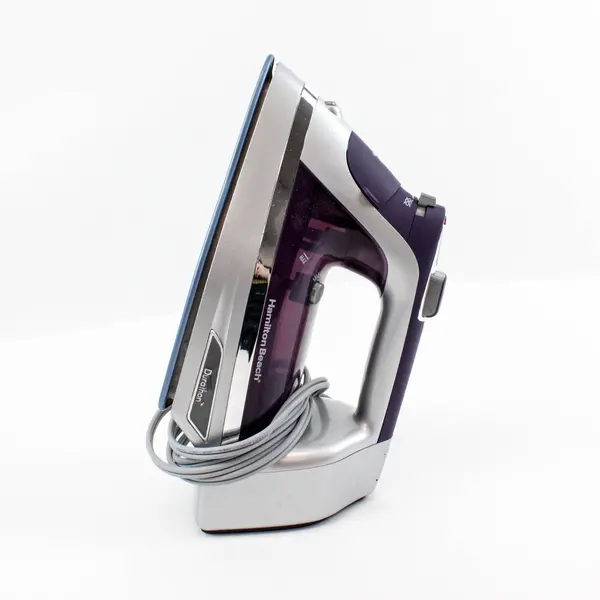 Hamilton Beach Durathon Digital Retractable Cord Iron Silver Purple